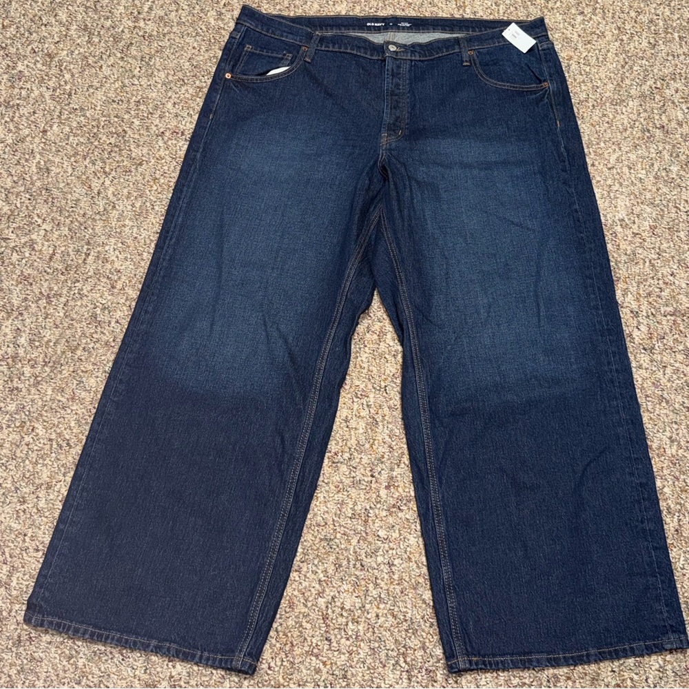 Dark Indigo Wide Leg Jeans - Women's Flare & Wide Leg